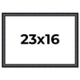 thumbnail image 1 of 23x16 Frame Black Real Wood Picture Frame Width 1.25 inches | Interior Frame Depth 0.5 inches |, 1 of 8