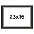 thumbnail image 1 of 23x16 Frame Black Real Wood Picture Frame Width 2.25 Inches | Interior Frame Depth 0.5 Inches |, 1 of 8
