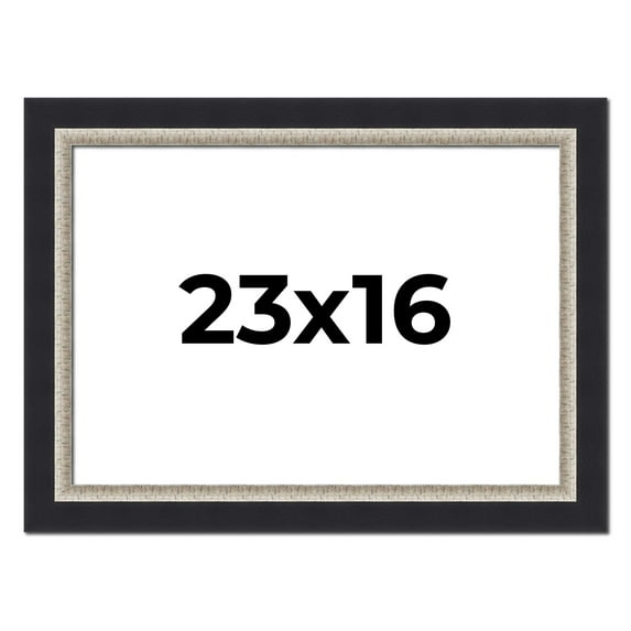 23x16 Frame Black Real Wood Picture Frame Width 2.25 Inches | Interior Frame Depth 0.5 Inches |