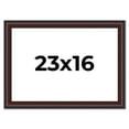 thumbnail image 1 of 23x16 Frame Brown Round Mahogany Solid Wood Picture Frame | 1.625 Inch Moulding Width | with UV, 1 of 8