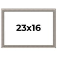 thumbnail image 1 of 23x16 Frame Grey Real Wood Picture Frame Width 1.25 inches | Interior Frame Depth 0.5 inches | Hans, 1 of 8