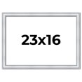 thumbnail image 1 of 23x16 Frame Sterling Silver Solid Wood Picture Frame | 1.25 Inch Moulding Width | 0.75 Inch, 1 of 8