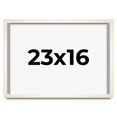 thumbnail image 1 of 23x16 Frame White Wash Solid Wood Picture Frame | 0.75 Inch Moulding Width | Includes UV Acrylic, 1 of 8