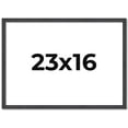 thumbnail image 1 of 23x16 Rustic Brown Real Wood Picture Frame Width 0.75 inches | Interior Frame Depth 0.5 inches |, 1 of 8
