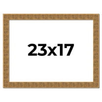 23x17 Frame Black and Gold Distressed Solid Wood Sonoma Picture Frame | 1.625 Inch Moulding Width |
