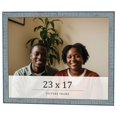 thumbnail image 1 of 23x17 Frame Blue Scuffed Farm Board Solid Wood Picture Frame Width 0.75 Inches | Interior Depth 0.5, 1 of 8