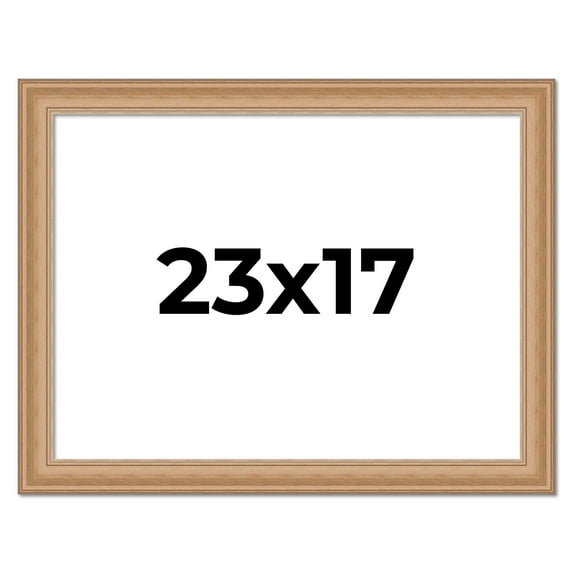 23x17 Frame Charleston Honey Brown Solid Wood Picture Frame Width 1.75 Inches | Interior Depth 0.5