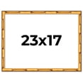 thumbnail image 1 of 23x17 Frame Gold Bamboo Picture Frame - Complete Modern Photo Frame Includes UV Acrylic Shatter, 1 of 8