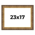thumbnail image 1 of 23x17 Frame Vintage Gold Solid Wood Picture Frame | 2.5 Inch Moulding Width | Ornate Bronze Museo, 1 of 8