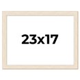 thumbnail image 1 of 23x17 Frame White Barnwood Picture Frame - Modern Photo Frame Includes UV Acrylic Shatter Guard, 1 of 8