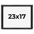 thumbnail image 1 of 23x17 Shadow Box Frame Grey Charcoal Black | 0.875 Inches Deep | Wood Shadowbox Display Frame | UV, 1 of 8