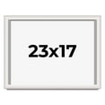 thumbnail image 1 of 23x17 Shadow Box Silver Brushed Striped Display Frame | 1.625 Inches Deep | 1 Inch Moulding Width |, 1 of 8