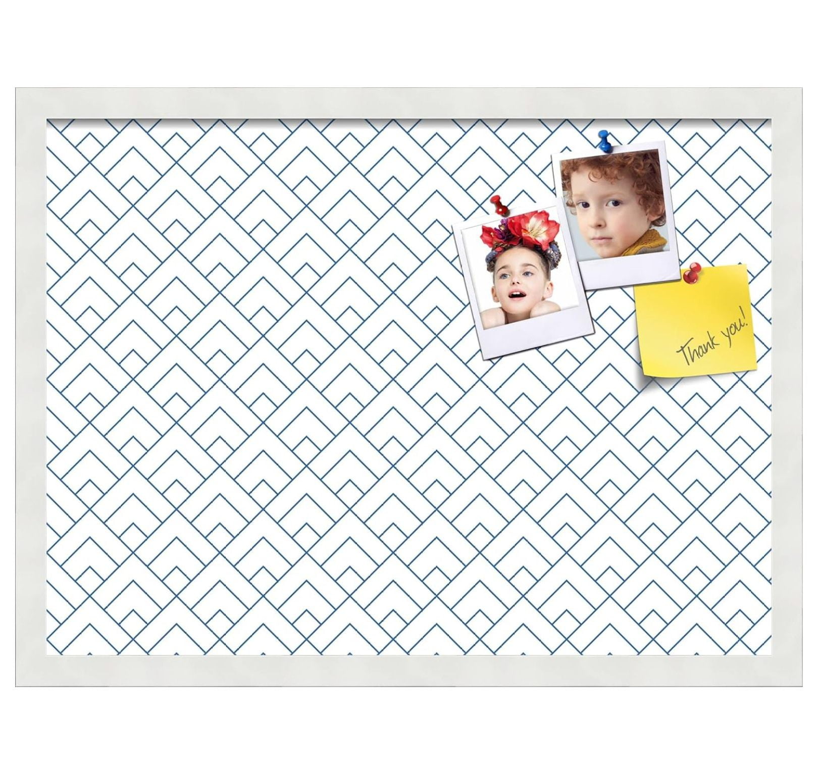 23x17 inch Cork Bulletin Board. This Decorative Framed Pin Board Comes ...