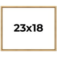 thumbnail image 1 of 23x18 Frame Beaded Gold Solid Wood Picture Frame | 0.75 Inches Moulding Width | Liscio Oro, 1 of 8
