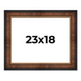 thumbnail image 1 of 23x18 Frame Brown Walnut Gold Ornate Trim Solid Wood Plein Air Picture Frame | 3 Inch Moulding, 1 of 8