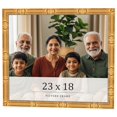 thumbnail image 1 of 23x18 Frame Gold Bamboo Solid Wood Picture Frame | 1 Inch Moulding Width | Interior Frame Depth, 1 of 8