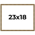 thumbnail image 1 of 23x18 Frame Gold Kingsley Distressed Solid Wood Picture Frame Width 0.75 Inches | Interior Frame, 1 of 8