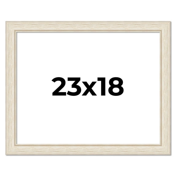 23x18 Frame White Real Wood Picture Frame Width 1.75 inches | Interior Frame Depth 0.5 inches |