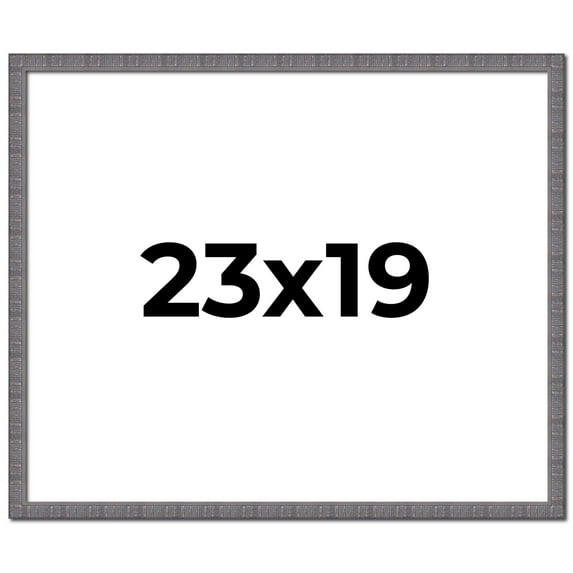 23x19 Frame Blue Kingsley Pewter Solid Wood Picture Frame Width 0.75 Inches |Interior Depth 0.5