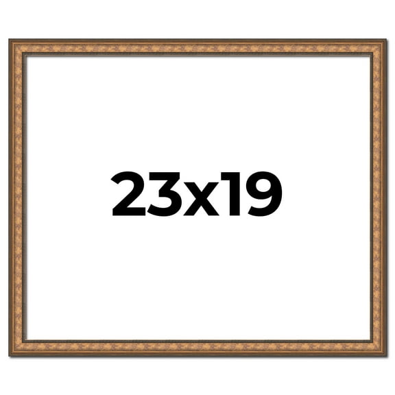 23x19 Frame Gold Real Wood Picture Frame Width 1.25 inches | Interior Frame Depth 0.5 inches |