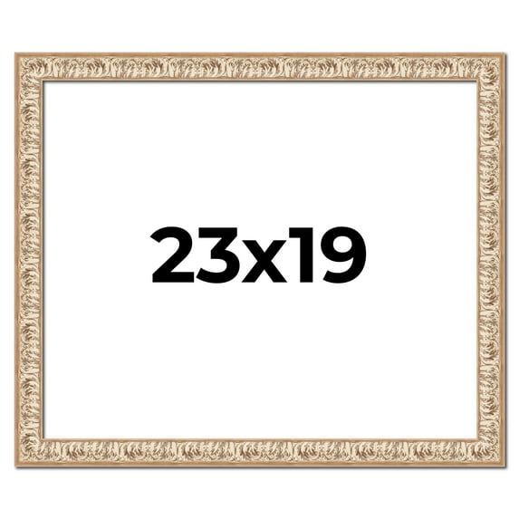 23x19 Frame White Real Wood Picture Frame Width 1.5 inches | Interior Frame Depth 0.5 inches |