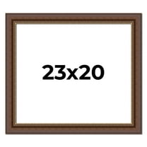 23x20 Copper and Brown Real Wood Picture Frame Width 2 inches | Interior Frame Depth 0.5 inches |