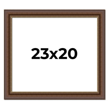 23x20 Copper and Brown Real Wood Picture Frame Width 2 inches | Interior Frame Depth 0.5 inches |