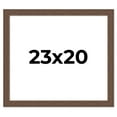 thumbnail image 1 of 23x20 Frame Brown Farmhouse Solid Wood Picture Frame Width 1.5 Inches | Interior Frame Depth 0.5, 1 of 8