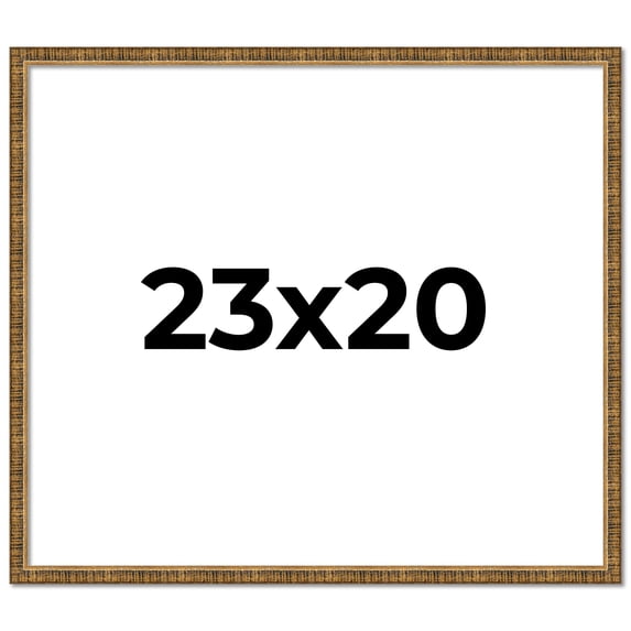 23x20 Frame Gold Kingsley Distressed Solid Wood Picture Frame Width 0.75 Inches | Interior Frame