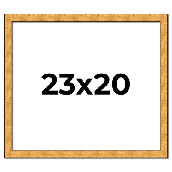 23x20 Frame Gold Rustic Solid Wood Picture Frame | 1.25 Inch Wide Moulding | Rustique Gold