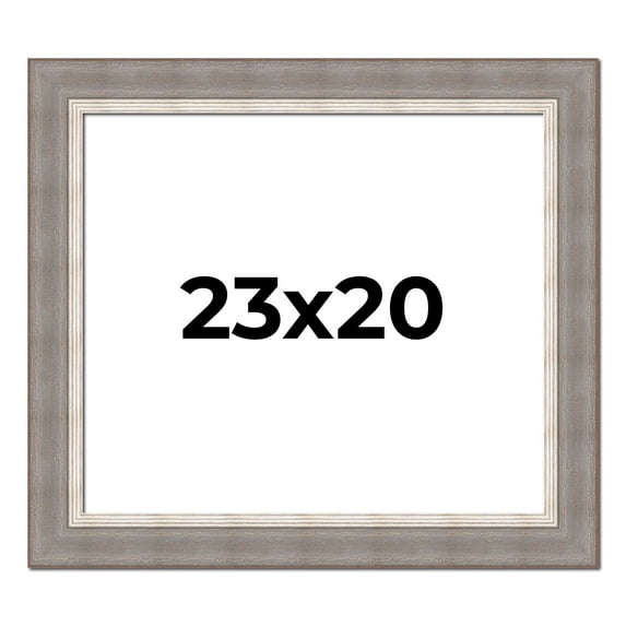 23x20 Frame Grey Real Wood Picture Frame Width 2.75 Inches | Interior Frame Depth 0.5 Inches |