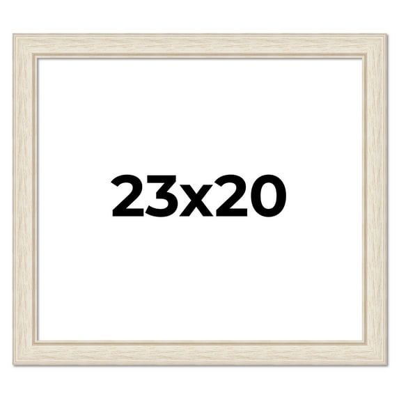 23x20 Frame White Real Wood Picture Frame Width 1.75 inches | Interior Frame Depth 0.5 inches |