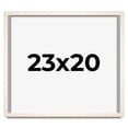 thumbnail image 1 of 23x20 Frame White Wash Solid Wood Picture Frame | 0.75 Inch Moulding Width | Includes UV Acrylic, 1 of 8