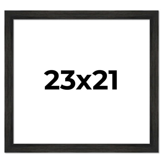 23x21 Frame Black Rustic Barnwood Solid Wood Picture Frame | 1.5 Inch Moulding Width | Includes UV