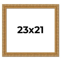 23x21 Frame Gold Ornate Solid Wood Picture Frame | 2 Inch Moulding Width | Firman Traditional Photo