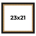 thumbnail image 1 of 23x21 Frame Gold Real Wood Picture Frame Width 2.25 Inches | Interior Frame Depth 0.5 Inches |, 1 of 8