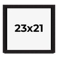 thumbnail image 1 of 23x21 Shadow Box Black Solid Wood Display Picture Frame | 1 Inch Rabbet Depth | | 1.375 Inch, 1 of 4