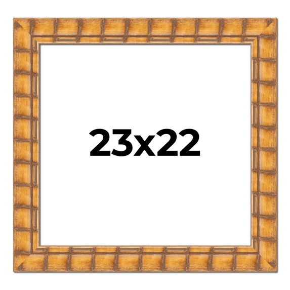 23x22 Frame Beige Real Wood Picture Frame Width 3 inches | Interior Frame Depth 0.5 inches |