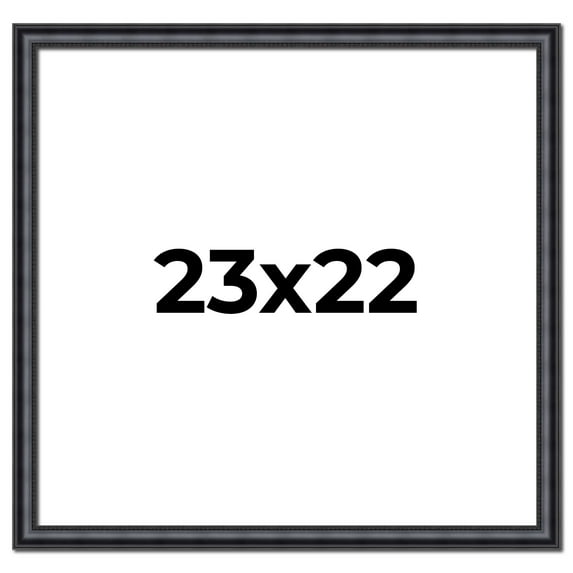 23x22 Frame Black Real Wood Picture Frame Width 1.25 inches | Interior Frame Depth 0.5 inches |