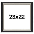 thumbnail image 1 of 23x22 Frame Black Real Wood Picture Frame Width 2.25 Inches | Interior Frame Depth 0.5 Inches |, 1 of 8