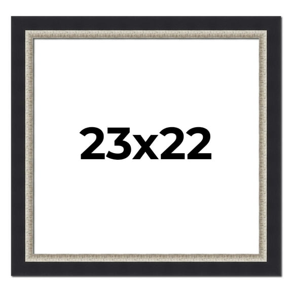 23x22 Frame Black Real Wood Picture Frame Width 2.25 Inches | Interior Frame Depth 0.5 Inches |