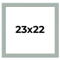 23x22 Frame Blue Teal Distressed Solid Wood Picture Frame | 1.625 Inch Moulding Width | Sonoma Blue