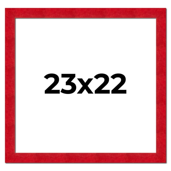 23x22 Frame Red Burl Solid Wood Picture Frame Width 1.75 Inches | Interior Frame Depth 0.5 Inches |