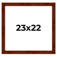 thumbnail image 1 of 23x22 Walnut Brown Veneer Real Wood Picture Frame Width 1.75 inches | Interior Frame Depth 0.5, 1 of 8