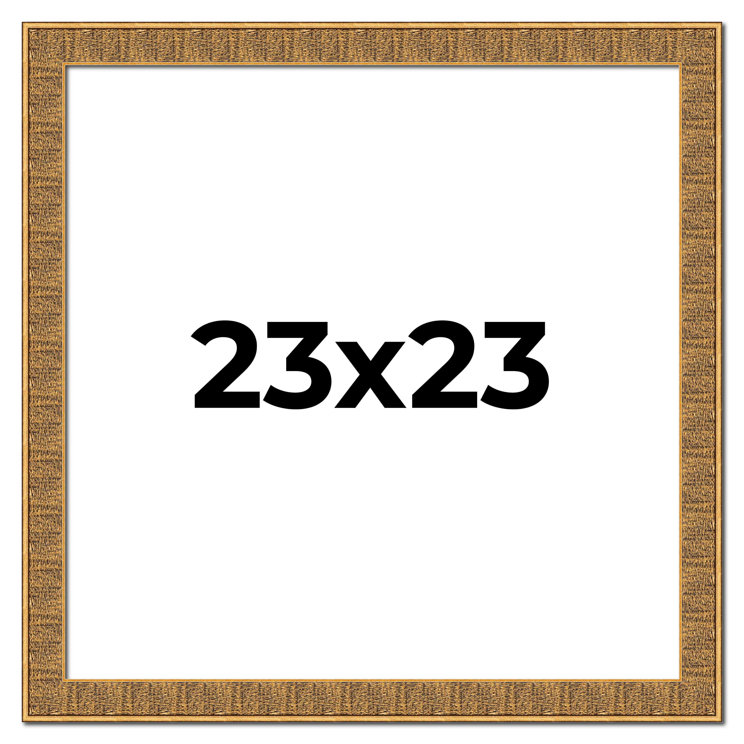 23x23 Frame Black and Gold Distressed Solid Wood Sonoma Picture Frame ...
