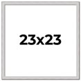 thumbnail image 1 of 23x23 Frame Silver Inner Slope Bevel Picture Frame | 1 Inch Moulding Width | 0.75 Inch Rabbet Depth, 1 of 8