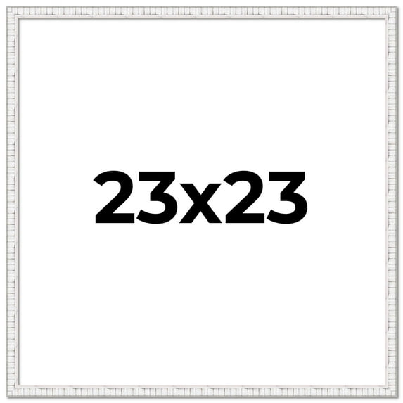 23x23 Frame White Real Wood Picture Frame Width 0.75 inches | Interior Frame Depth 0.5 inches |