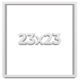 thumbnail image 1 of 23x23 Shadow Box Frame White | 1 Inches Deep Real Wood Contemporary Shadowbox Display Frame | UV, 1 of 6