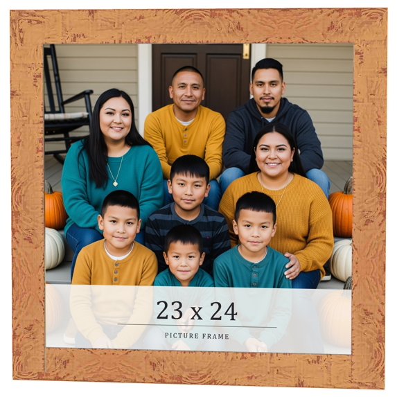 23x24 Frame Beige Real Wood Picture Frame Width 1.25 inches | Interior Frame Depth 0.5 inches |