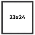 thumbnail image 1 of 23x24 Frame Black Real Wood Picture Frame Width 1.25 Inches | Interior Frame Depth 0.5 Inches |, 1 of 8